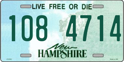 NH license plate 1084714