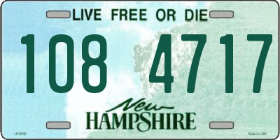 NH license plate 1084717