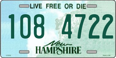 NH license plate 1084722
