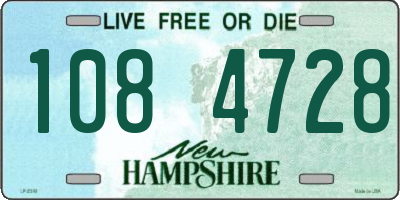 NH license plate 1084728
