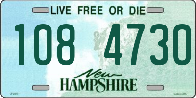 NH license plate 1084730