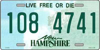NH license plate 1084741