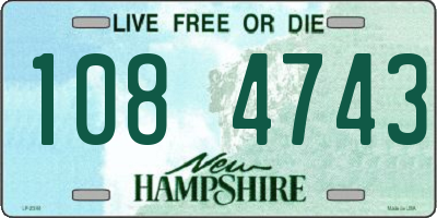 NH license plate 1084743