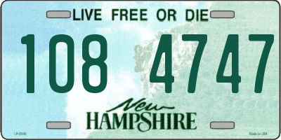 NH license plate 1084747