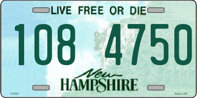 NH license plate 1084750