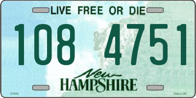NH license plate 1084751