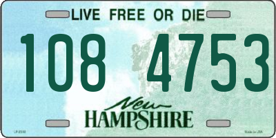 NH license plate 1084753