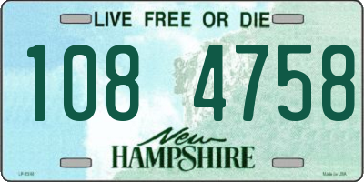 NH license plate 1084758