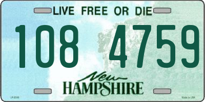 NH license plate 1084759