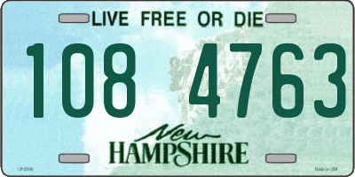 NH license plate 1084763