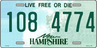 NH license plate 1084774