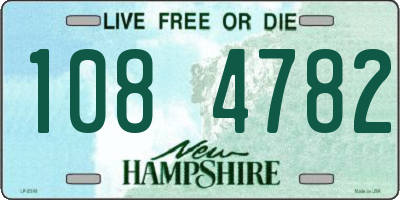 NH license plate 1084782