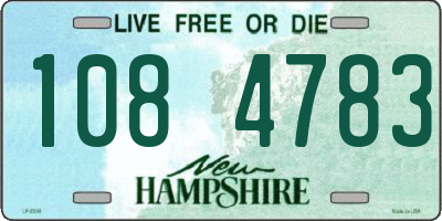 NH license plate 1084783