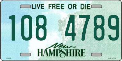 NH license plate 1084789