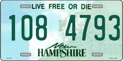 NH license plate 1084793