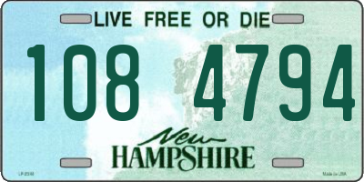 NH license plate 1084794