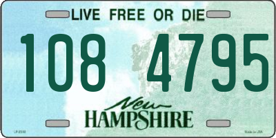 NH license plate 1084795