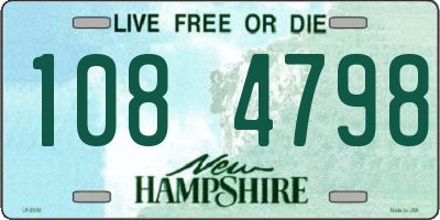 NH license plate 1084798