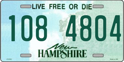 NH license plate 1084804