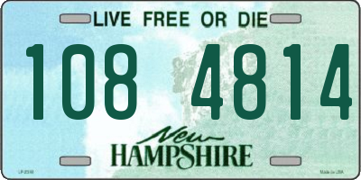 NH license plate 1084814