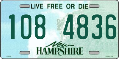 NH license plate 1084836