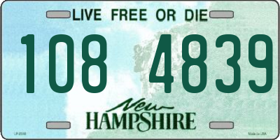 NH license plate 1084839
