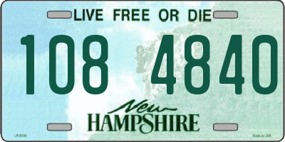 NH license plate 1084840