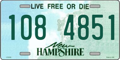 NH license plate 1084851