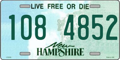 NH license plate 1084852