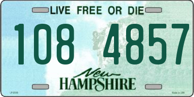 NH license plate 1084857
