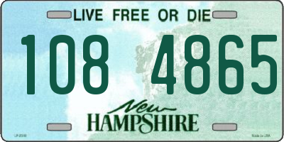 NH license plate 1084865