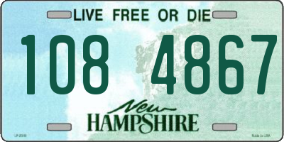 NH license plate 1084867