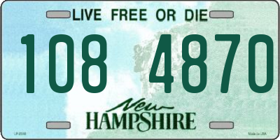 NH license plate 1084870