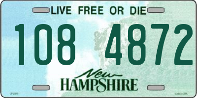 NH license plate 1084872