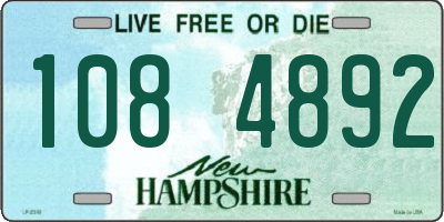 NH license plate 1084892