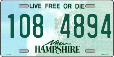 NH license plate 1084894