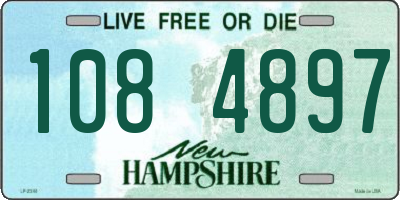 NH license plate 1084897