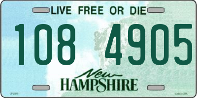 NH license plate 1084905