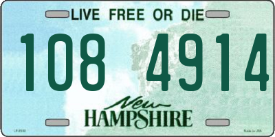 NH license plate 1084914