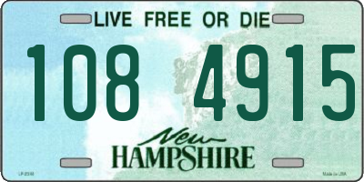 NH license plate 1084915
