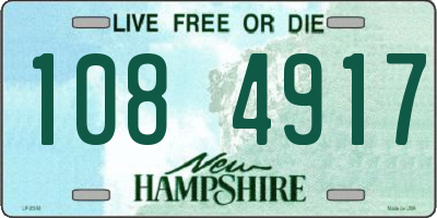 NH license plate 1084917