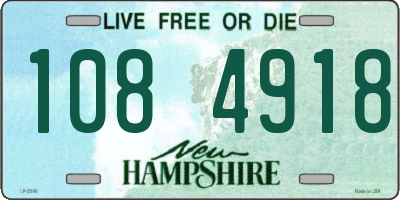 NH license plate 1084918