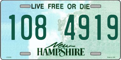 NH license plate 1084919