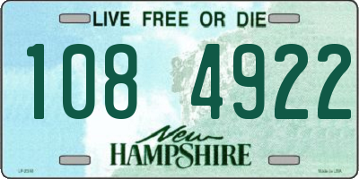 NH license plate 1084922