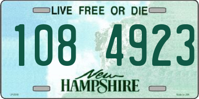 NH license plate 1084923