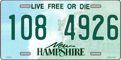 NH license plate 1084926