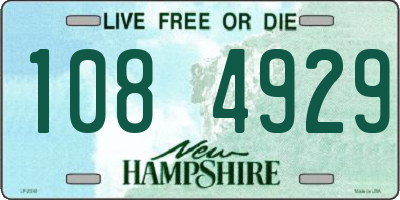 NH license plate 1084929