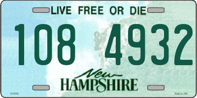 NH license plate 1084932