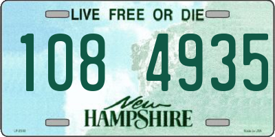 NH license plate 1084935