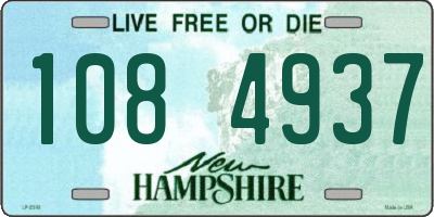 NH license plate 1084937
